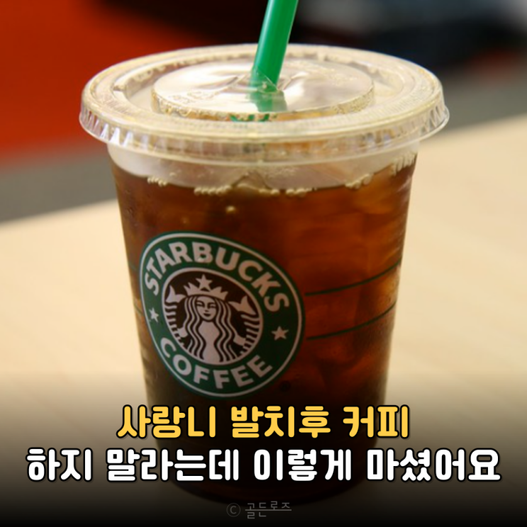 출근 전 사랑니 발치후 커피 한 잔 하지 말라는데.. 정말 마시고 싶다면 