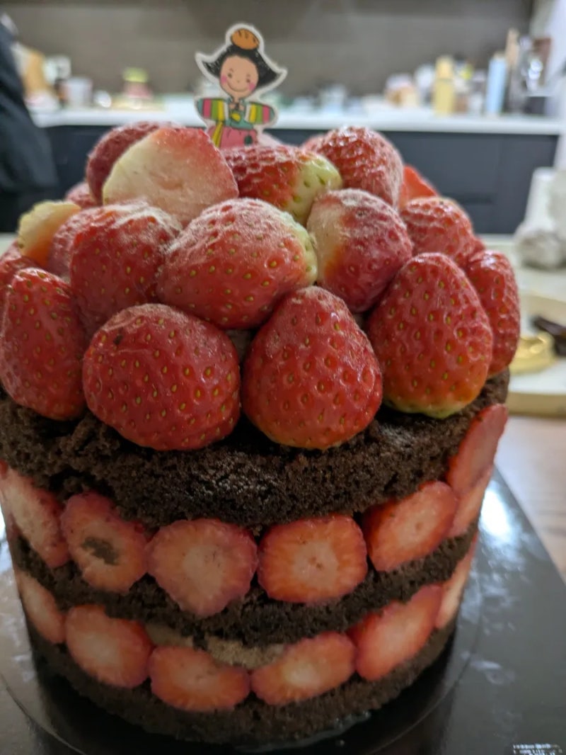 부모님 팔순 생신 축하케잌) 대전성심당 딸기시루빠리바게트 생크림케잌슬로우브레드케잌/ ....