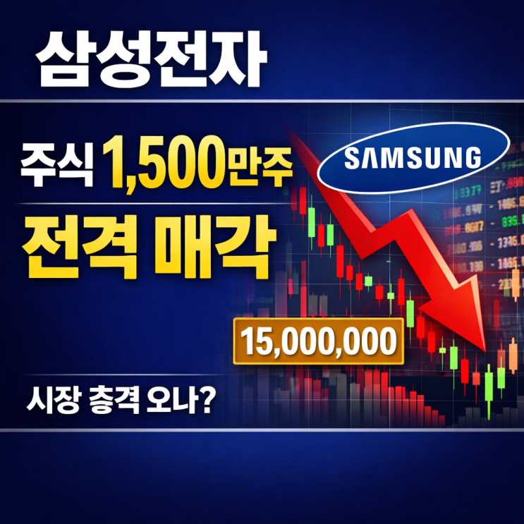  홍라희, 삼성전자 주식 1500만주 매각…무슨 일이?
