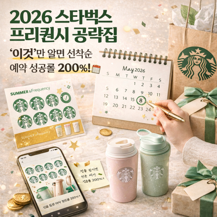  2026 스타벅스 프리퀀시 공략집 : '이것'만 알면 선착순 예약 성공률 200%! 