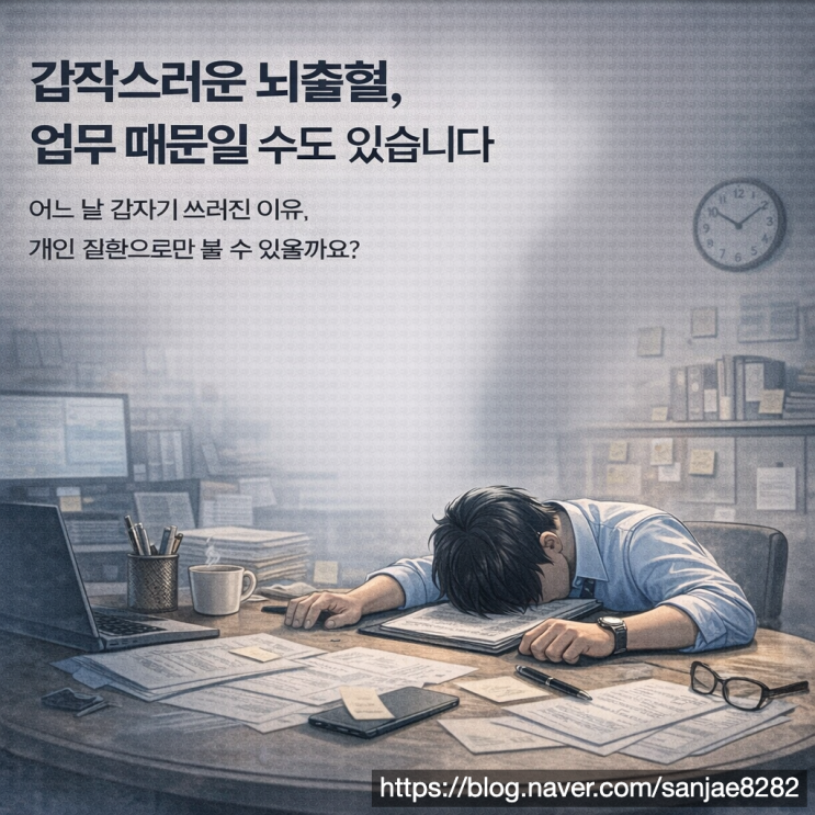 갑작스러운 뇌출혈 과로와 스트레스가 원인이라면 산재입니다