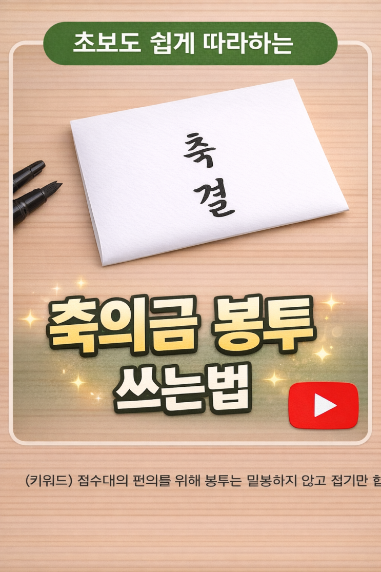  축의금 봉투 쓰는 법 신랑 신부 친구까지 딱 정해드림 (앞면 뒷면 한자 사진 8장)