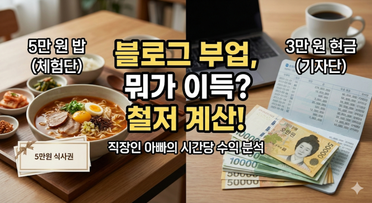  블로그 수익화 현실, 직장인 투잡으로 체험단 vs 기자단 비교 솔직후기 (원고료 시세 및 사이트 추천)