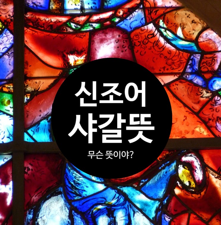  샤갈뜻“무슨 뜻이야?”보다 “아, 그런 느낌이구나”