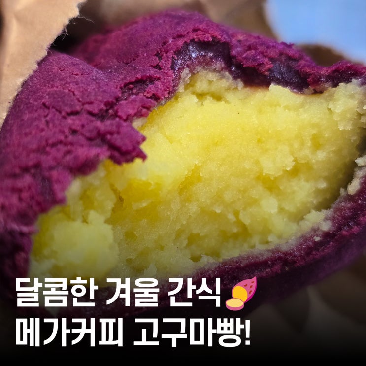  겨울엔 이거지! 메가커피 빵 고구마빵 후기 달콤 쫀득 경험