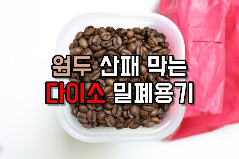 다이소 진공 용기, 원두 산패 막는 가성비 꿀템