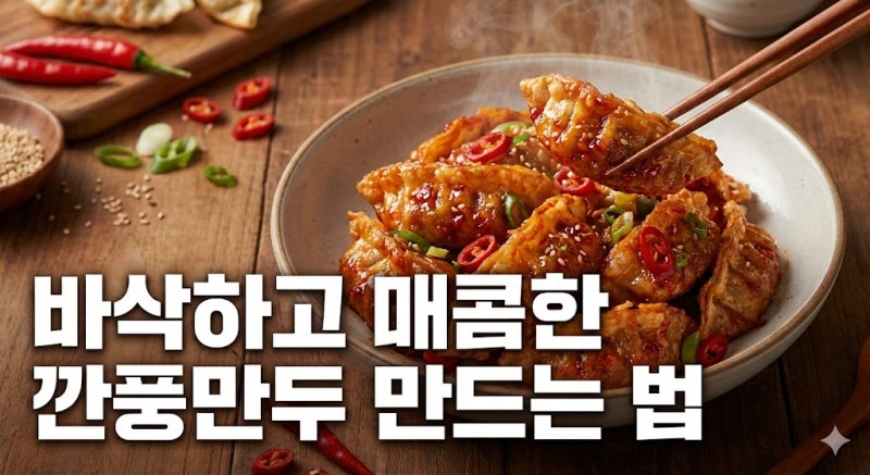 냉동만두 이렇게까지 변신한다고? 깐풍만두 레시피 총정리