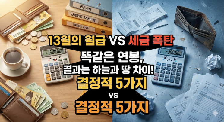  연말정산 환급금 조회 전 필독! 13월의 월급 vs 세금폭탄 가르는 결정적 차이 5가지 (ft. 자가진단)
