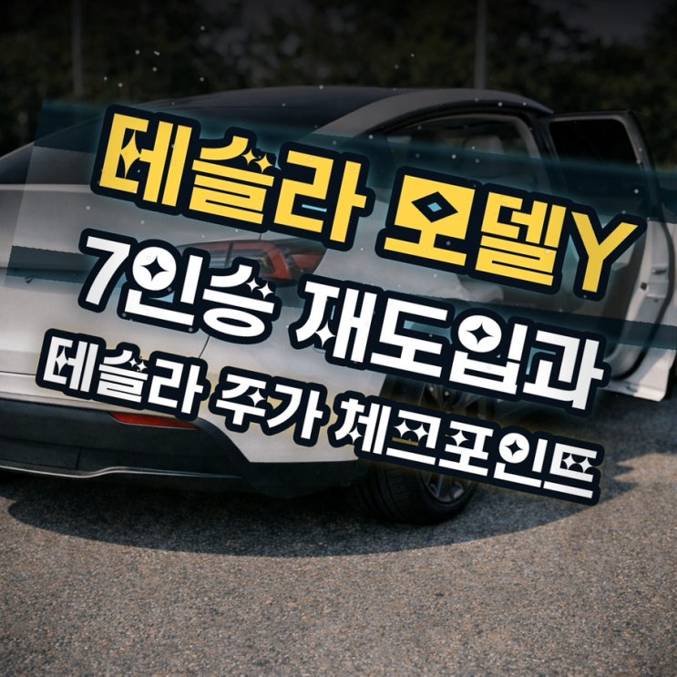  테슬라 모델Y 7인승 재도입 테슬라 주가 상승 체크포인트
