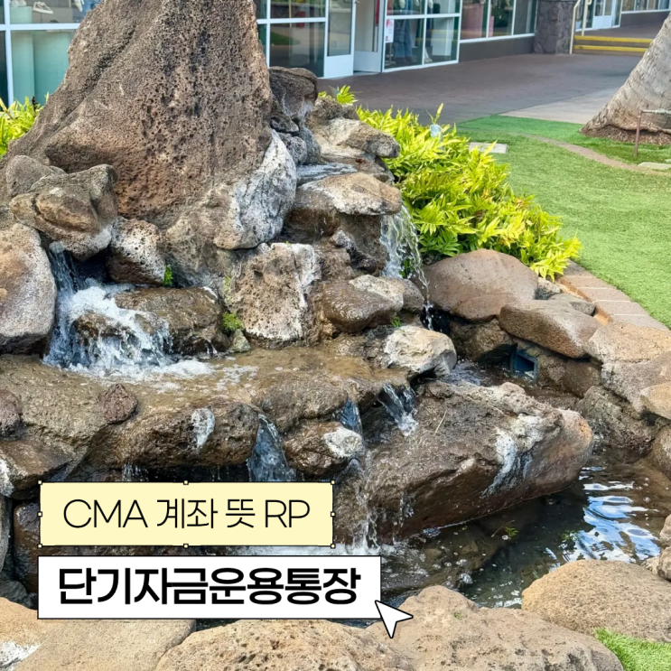  CMA 계좌 뜻 RP 단기자금운용통장