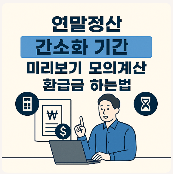 연말정산 간소화 기간 미리보기 모의계산 환급금 하는법