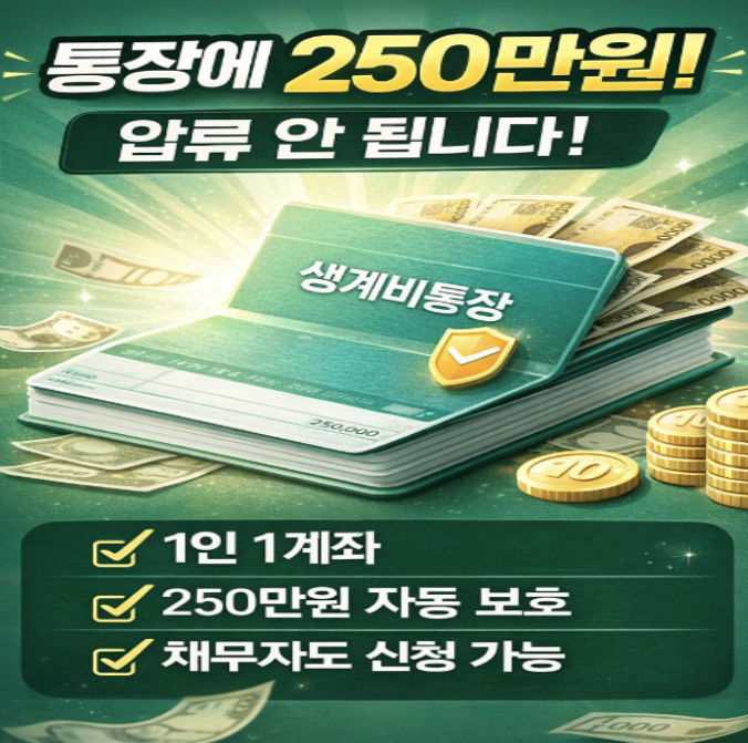  월 250만 원을 지키는 법? 생계비통장 하나면 OK!