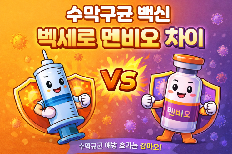  멘비오 백세로 차이 수막구균 백신에 접종시기도 한번에