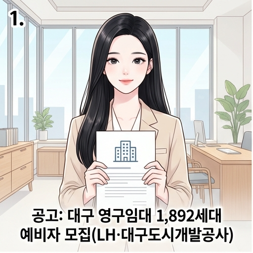  대구광역시 영구임대주택 월성 2 3 본동 성서1 3 황금 3 안심 1 3 옥포 2 지산 5단지 1892세대 모집!