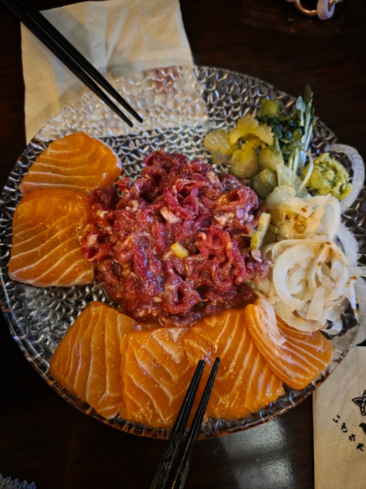  연신내 시선 후기｜육회 연어 맛집 데이트 코스, 망고 아이스크림까지 만족