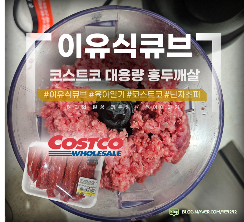 [육아이야기 #2] 똥손 엄마의 코스트코 대용량 소고기 이유식 큐브 만들기(with 닌자초퍼)