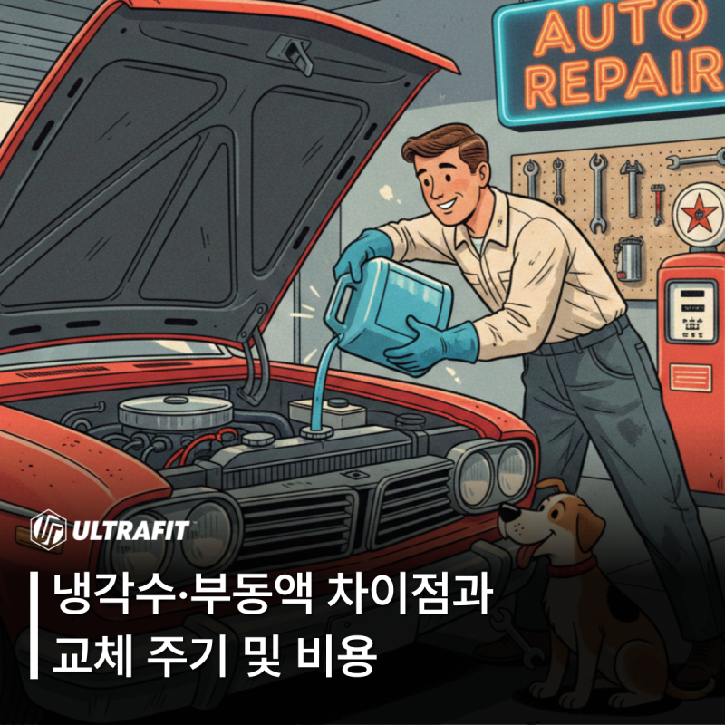 자동차 냉각수·부동액 차이점과 교체 주기 및 비용