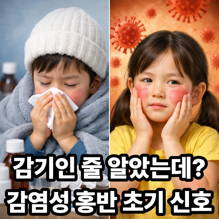  감염성 홍반 초기 증상, 감기와 헷갈리는 이유｜초기 신호 제대로 알기