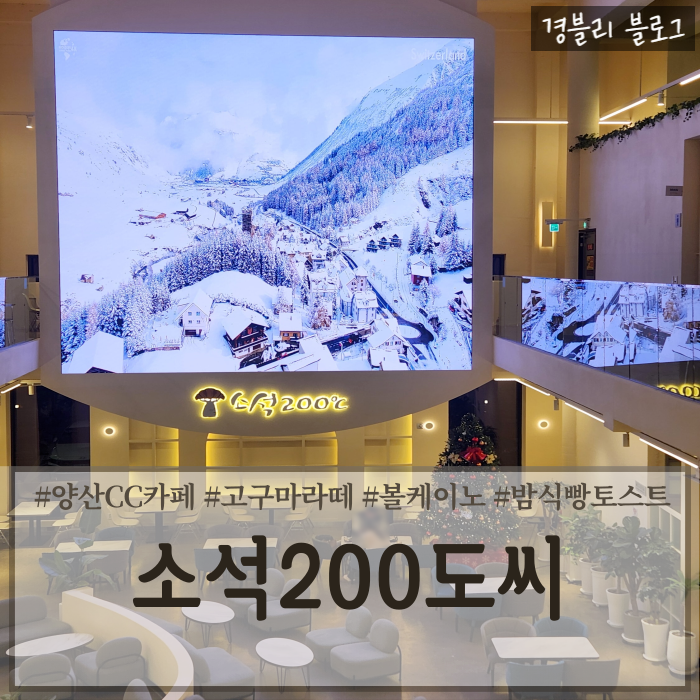  양산CC카페 양산베이커리카페 이덕수명장카페 '소석200도씨'