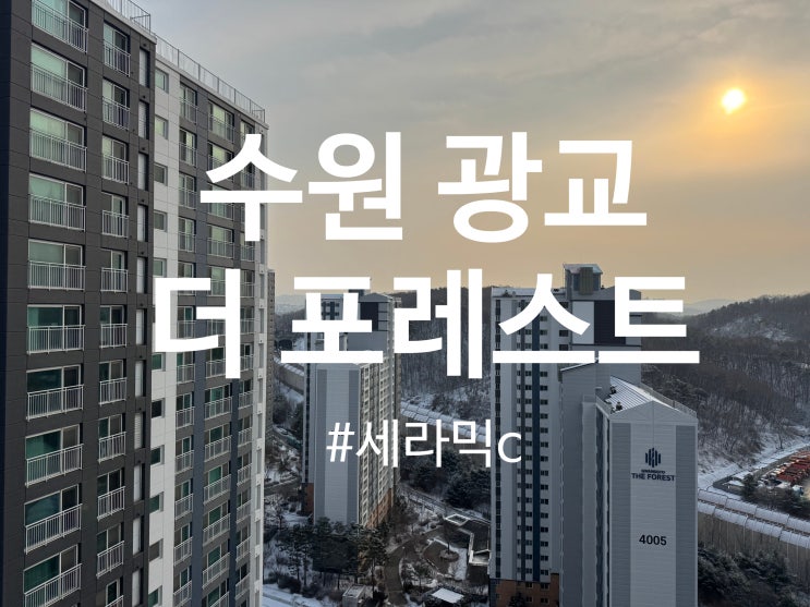  수원 광교 더포레스트 아파트 탄성코트 세라믹 시공(달빛탄성)