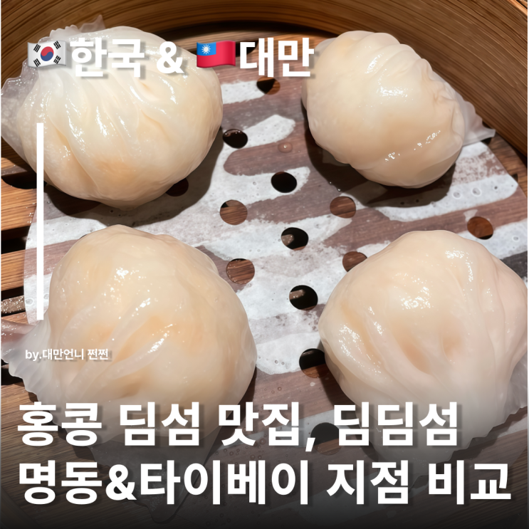  대만딤딤섬 vs 명동딤딤섬, 맛 가격 분위기 비교 딤딤섬 메뉴 소개 點點心