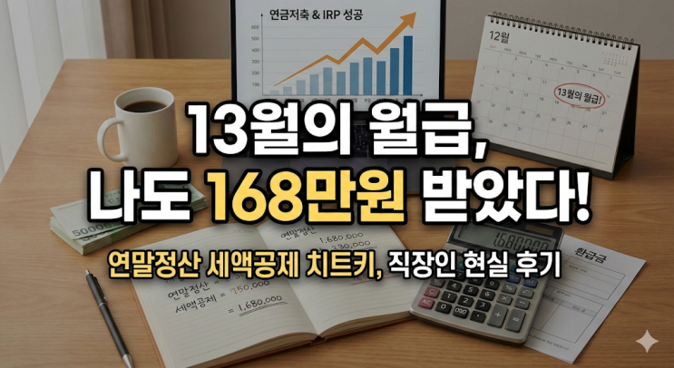  연말정산 세액공제 연금저축 IRP 한도 꽉 채워서 168만원 돌려받은 30대 직장인 현실 후기