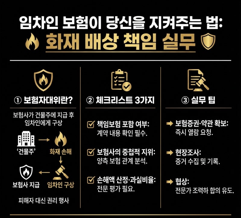 임차인 보험이 당신을 지켜주는 법, 화재 배상 책임의 법적 실무 관련 이미지 4