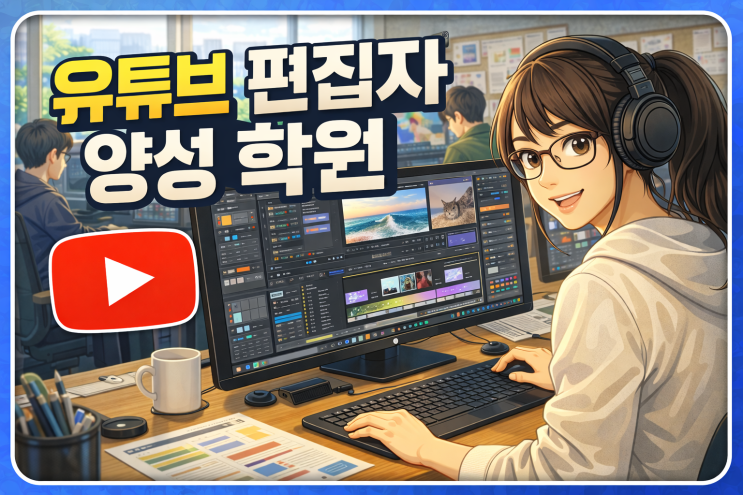  유튜브 편집자 양성 학원｜취미를 넘어서 ‘직업’으로 생각한다면