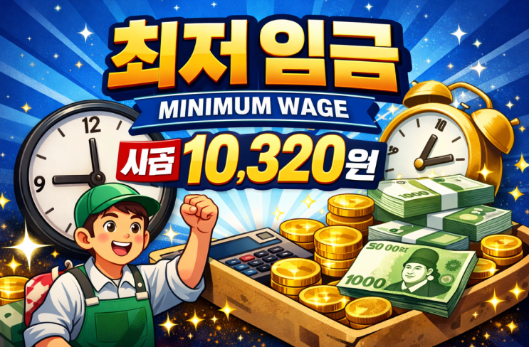  대한민국 최저임금, 언제부터 얼마나 올랐을까?(2026 최저임금, 연도별 최저임금, 최저임금 인상률)