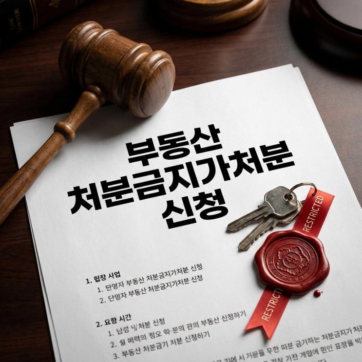  부동산 처분금지가처분 신청 소송 전 필수! 집주인이 집 못 팔게 묶는 법 (비용/공탁금)