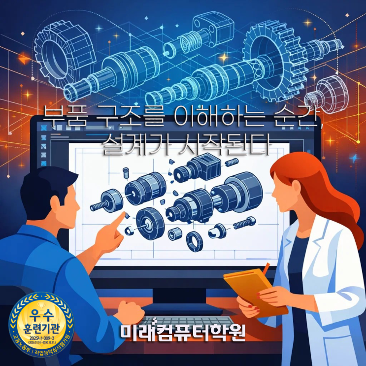  부산국비지원캐드교육-인벤터만 제대로 배워도 취업이 보입니다｜부산 INVENTOR 실무·기계캐드마스터 과정 후기