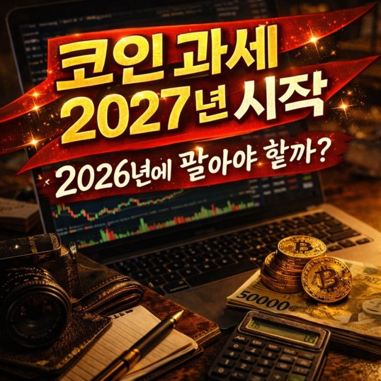  코인 과세까지 D-347일 2027년 시작, 2026년에 어떻게 팔아야 할까?
