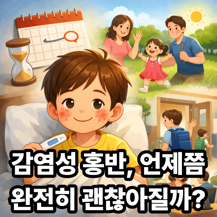   감염성 홍반 회복 기간은 얼마나 걸릴까? 일상 복귀 시점까지 정리