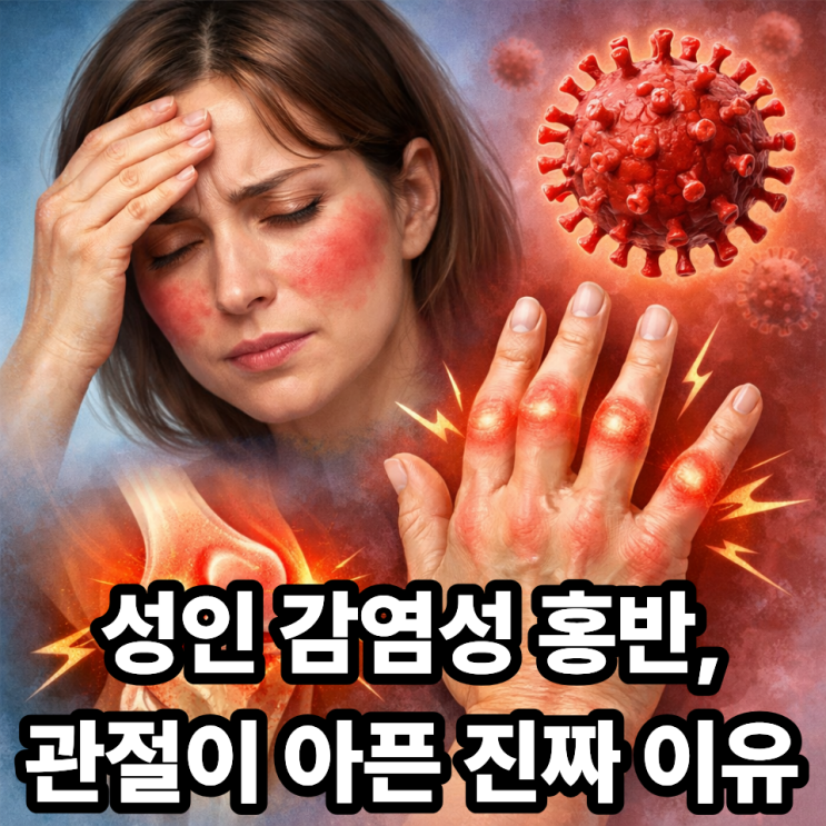  성인 감염성 홍반과 관절통의 관계｜왜 어른에게 더 아플까?
