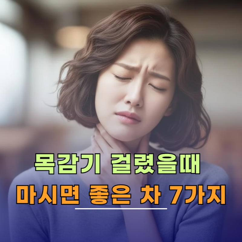 목 칼칼하고 기침 목감기에 좋은 차 7가지
