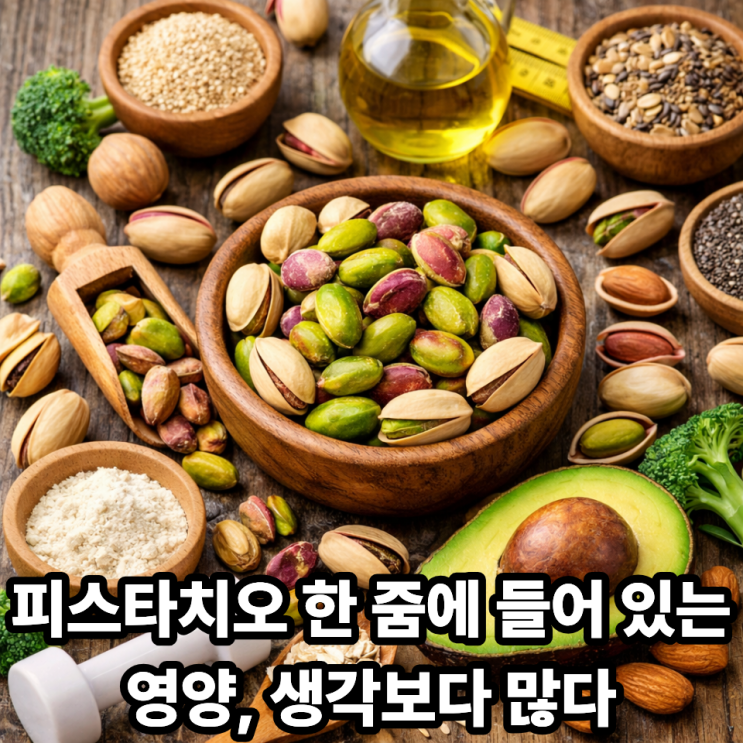  피스타치오 영양성분 한눈에 정리｜견과류 중 영양 밸런스가 좋은 이유