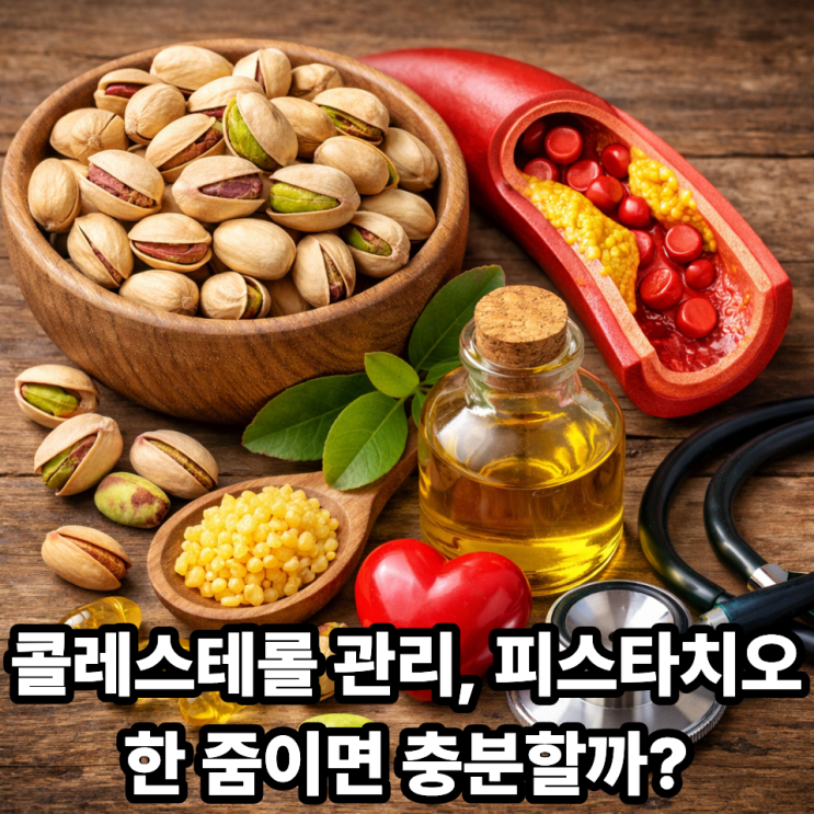  피스타치오와 콜레스테롤 관리의 관계｜LDL 낮추고 HDL 지키는 견과류