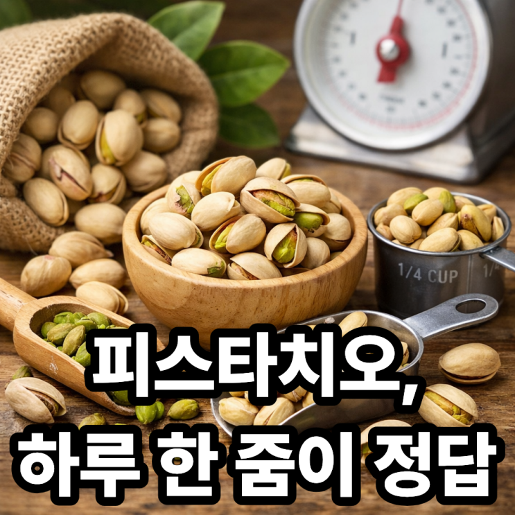  피스타치오 하루 섭취량 가이드｜건강 효과 살리는 적정 기준은?