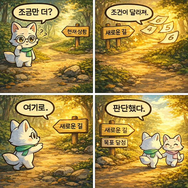  언제까지 기다려야 하고 언제 방향을 바꿔야 할까