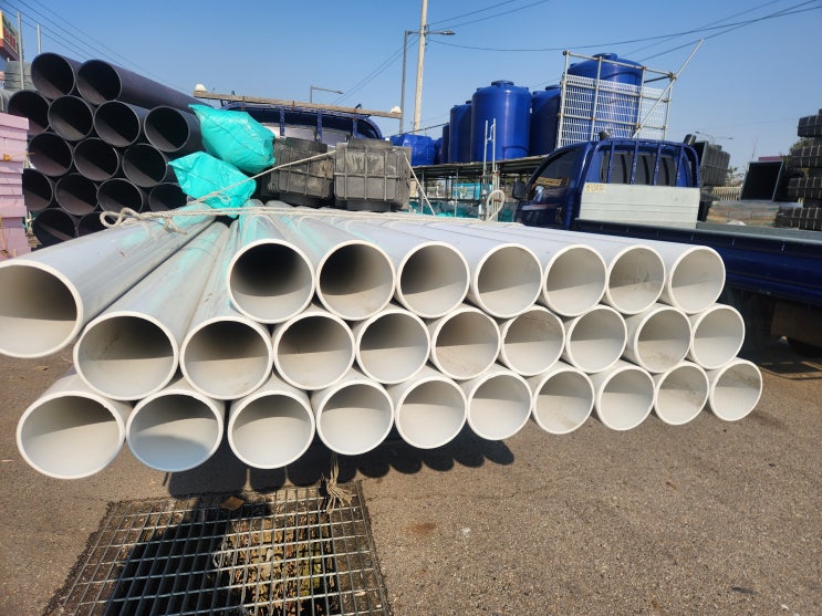  PVC VG1 150mm PE빗물받이 납품 현장, 오산 건설현장의 기초를 책임지다.