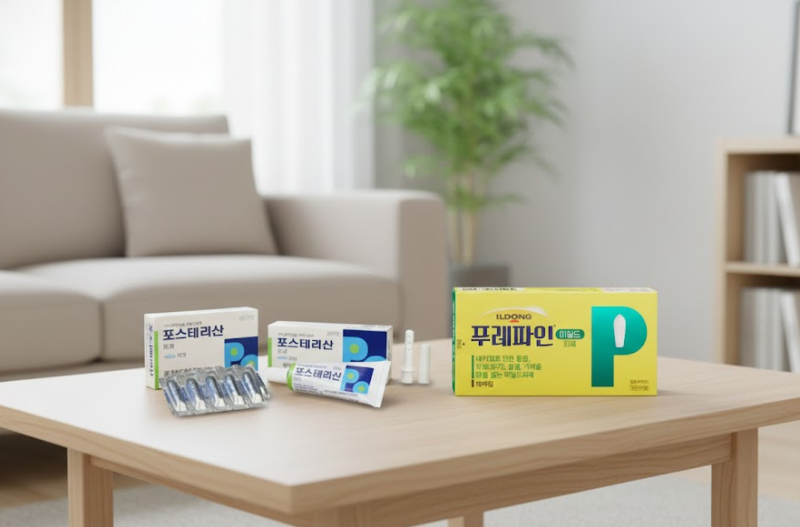 "치질 연고 달라고 하기 부끄러워서 참으시나요? 푸레파인 vs 포스테리산 효과 차이와 똥꼬(?)....