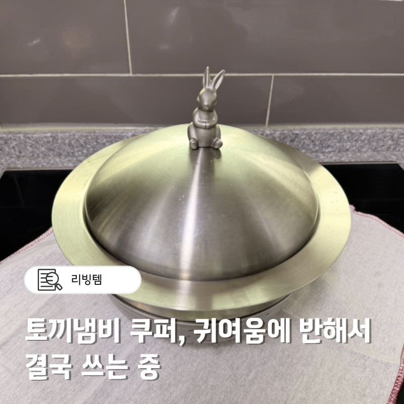 토끼냄비 쿠퍼, 귀여움에 반해서 결국 쓰는 중, 내돈내산 솔직후기