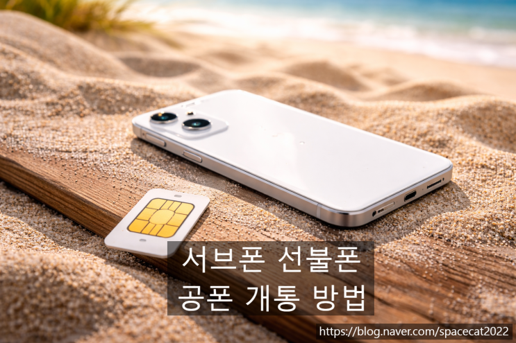  서브폰 선불폰 공폰 활용한 유심 개통 방법 정리