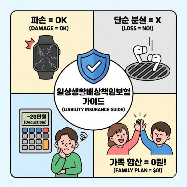  에어팟·갤럭시링·스마트워치 파손/분실, 일상생활배상책임보험으로 어디까지 보상될까?