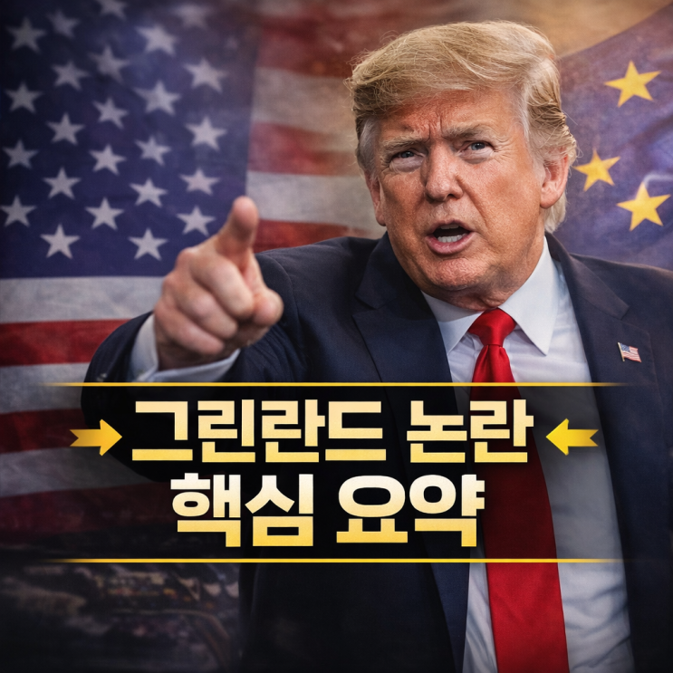 <b>트럼프</b>, 노벨상 불발! <b>그린란드 통제</b> 주장과 관세 위협의 의미