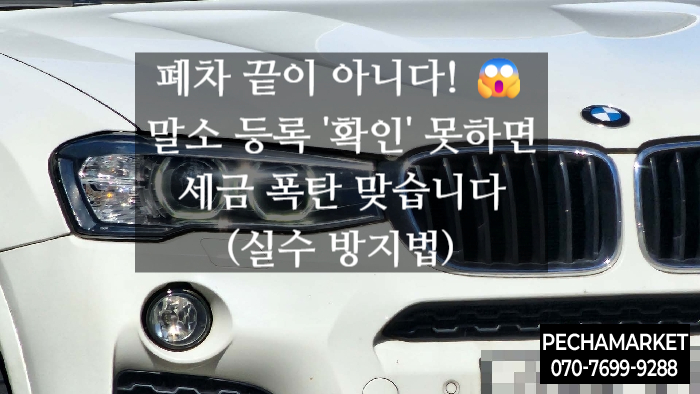  폐차 끝이 아니다!  말소 등록 '확인' 못하면 세금 폭탄 맞습니다 (실수 방지법)