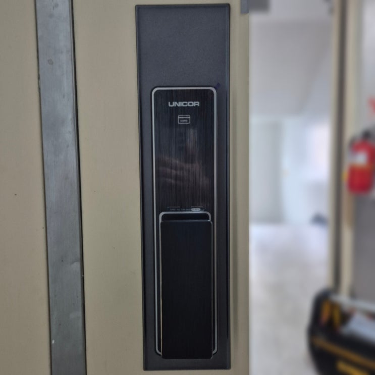  서울도어락 동작구 상도동 건영아파트 유니코 도어락 TP-8500 설치