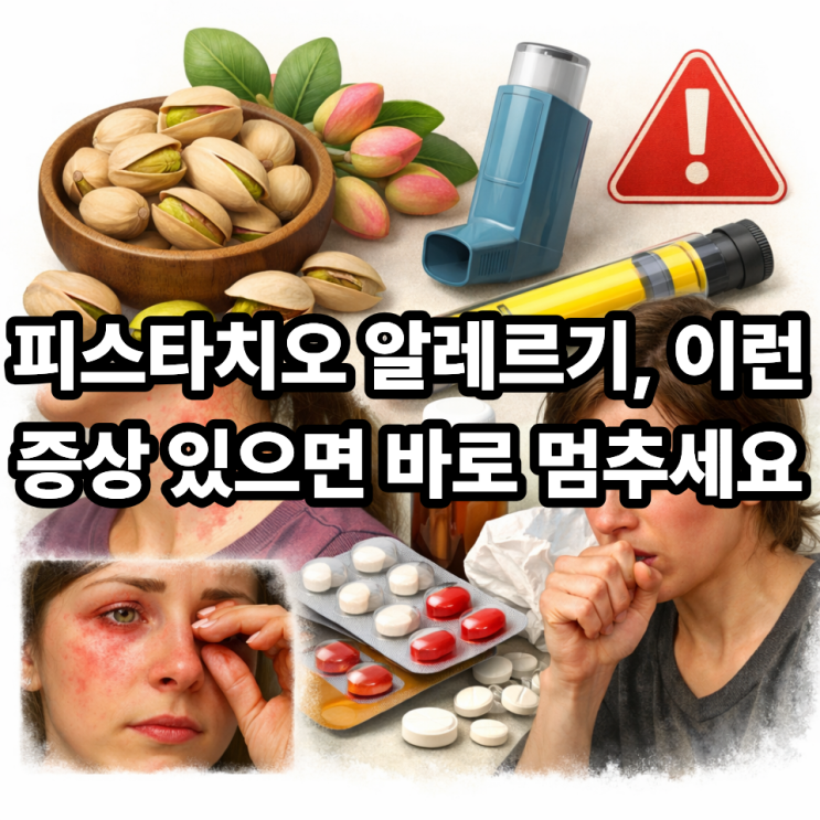  피스타치오 알레르기 증상과 주의사항｜처음 먹기 전 꼭 확인하세요 ️