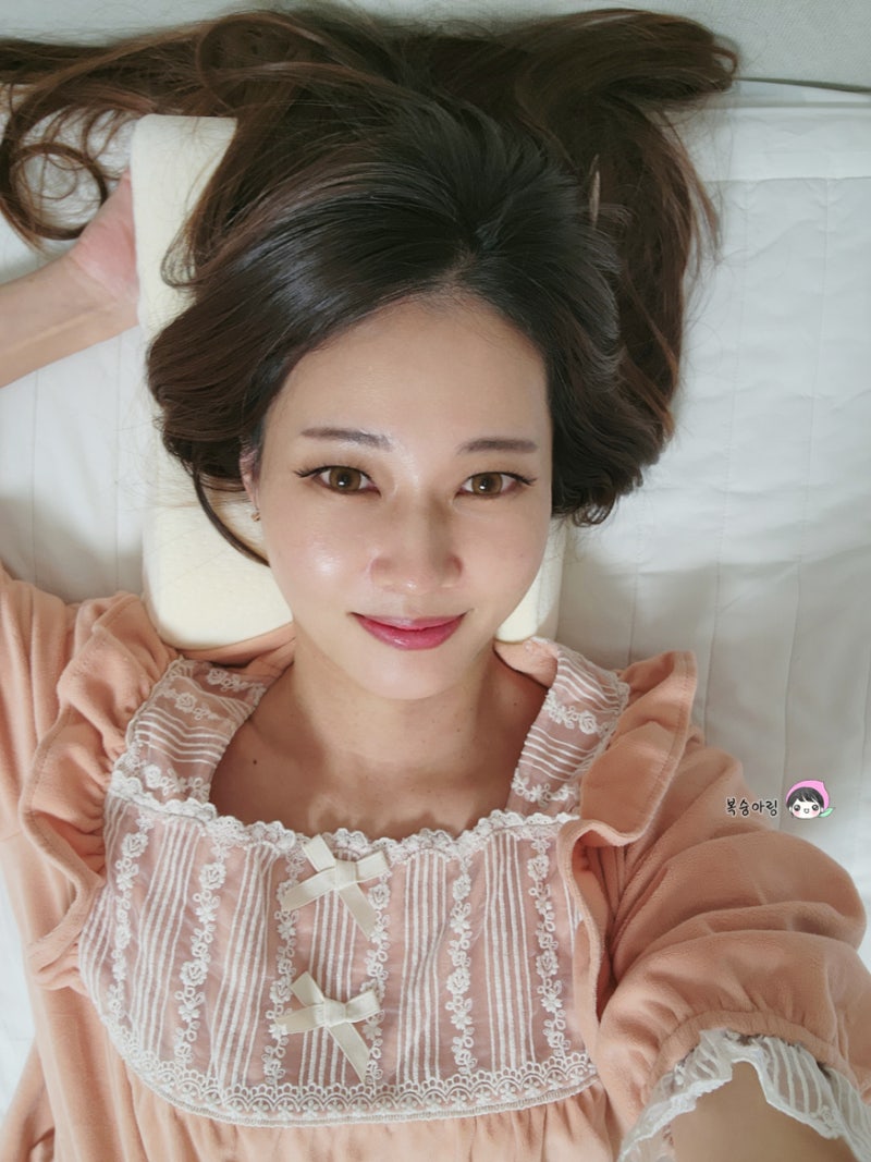 푹 잔듯한 템퍼 여행용 베개