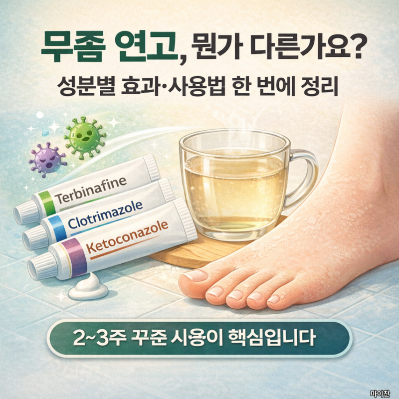 피부 곰팡이·무좀 연고, 성분별 차이와 제대로 바르는 법 정리